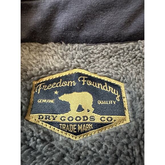 Freedom Foundry Jacket XXL/EED Blue Flannel Sherpa Lined Sweater Shirt Work - Picture 13 of 13